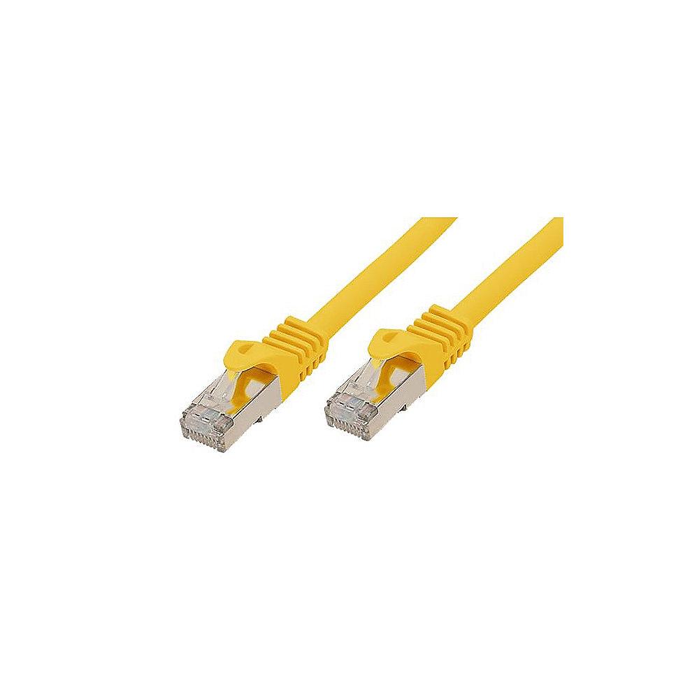 Good Connections Patchkabel mit Cat. 7 Rohkabel S/FTP gelb 15m