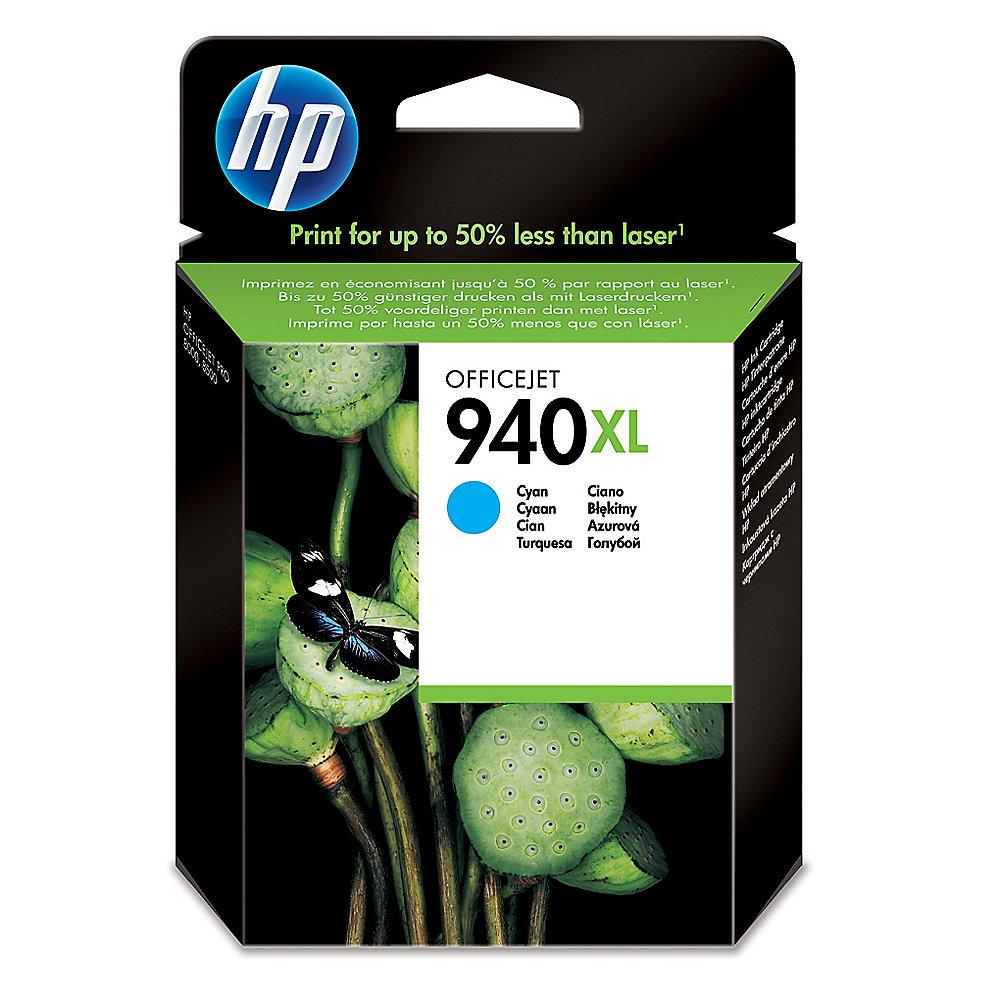 HP 940 XL Original Druckerpatrone Cyan C4907AE für ca. 1.400 Seiten, HP, 940, XL, Original, Druckerpatrone, Cyan, C4907AE, ca., 1.400, Seiten