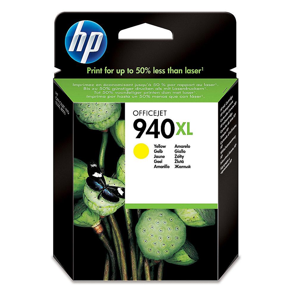 HP 940 XL Original Druckerpatrone Gelb C4909AE für ca. 1.400 Seiten, HP, 940, XL, Original, Druckerpatrone, Gelb, C4909AE, ca., 1.400, Seiten