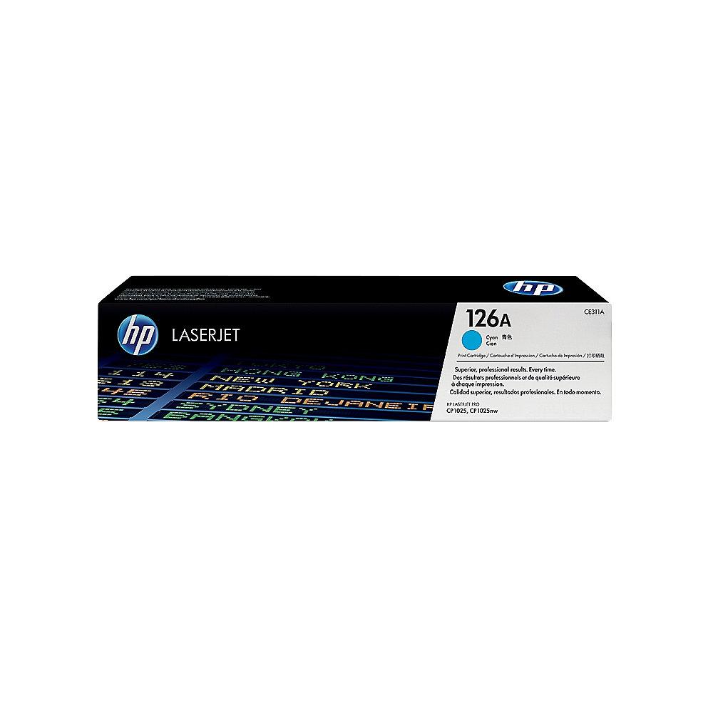 HP CE311A Original Tonerkassette 126A cyan, HP, CE311A, Original, Tonerkassette, 126A, cyan