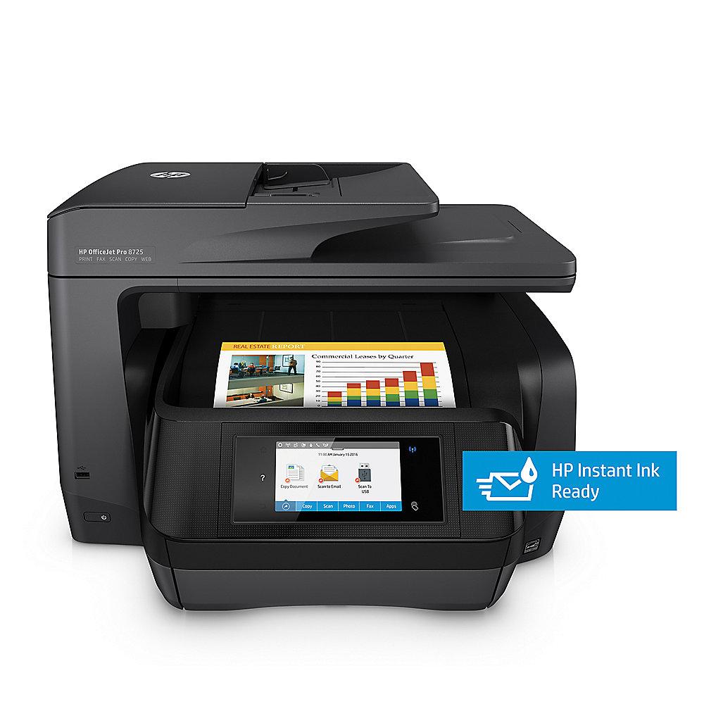 HP OfficeJet Pro 8725 Multifunktionsdrucker Scanner Kopierer Fax WLAN LAN, HP, OfficeJet, Pro, 8725, Multifunktionsdrucker, Scanner, Kopierer, Fax, WLAN, LAN