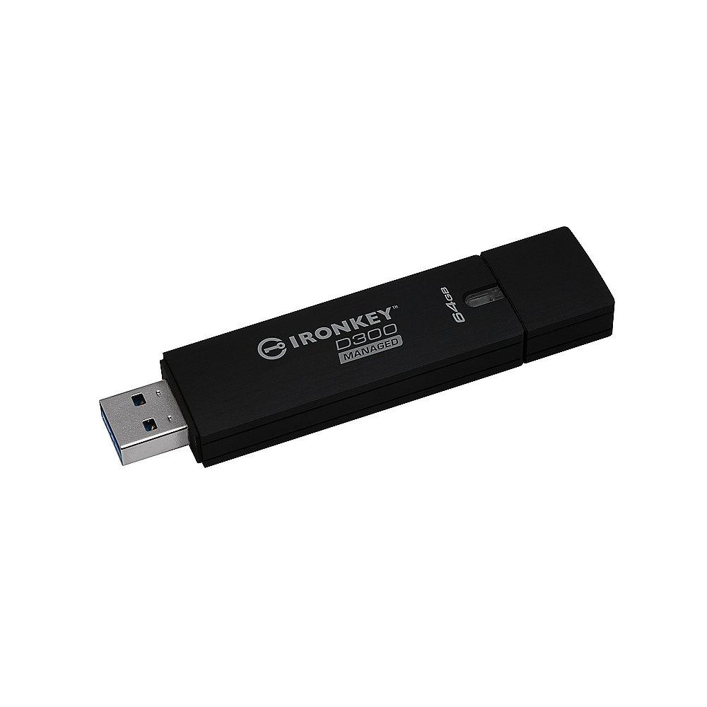 Kingston 64GB IronKey D300 USB3.0 Managed Stick