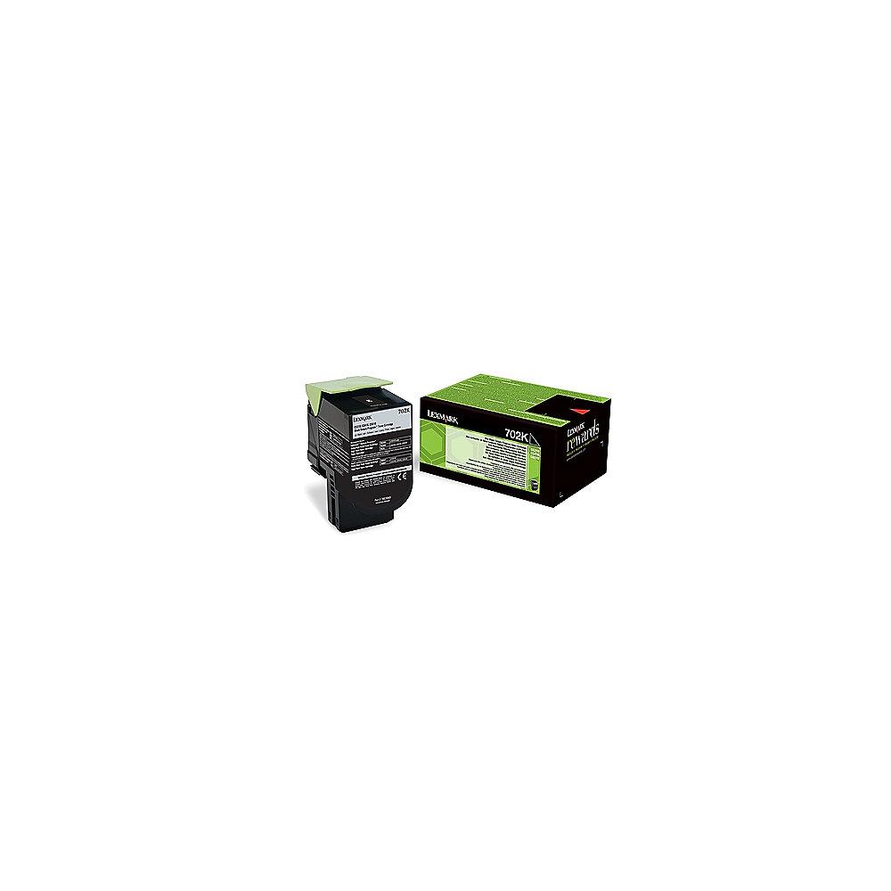 Lexmark  70C20K0 Rückgabe-Tonerkasette schwarz 1.000 Seiten, Lexmark, 70C20K0, Rückgabe-Tonerkasette, schwarz, 1.000, Seiten