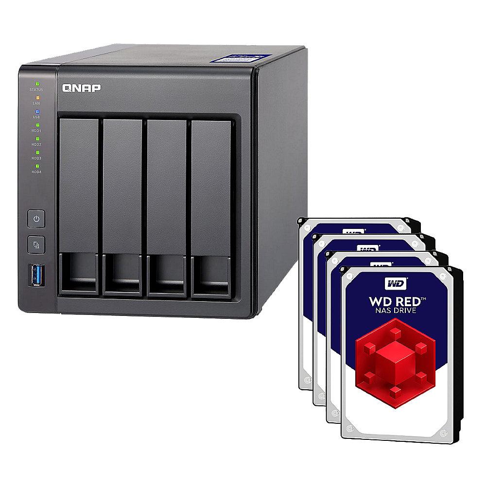 QNAP TS-431X2-8G NAS System 4-Bay 4TB inkl. 4x 1TB WD RED WD10EFRX