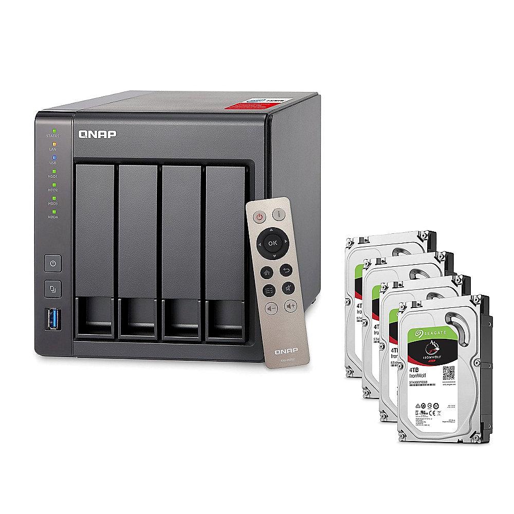 QNAP TS-451 -8G NAS System 4-Bay 16TB inkl. 4x 4TB Seagate ST4000VN008, QNAP, TS-451, -8G, NAS, System, 4-Bay, 16TB, inkl., 4x, 4TB, Seagate, ST4000VN008