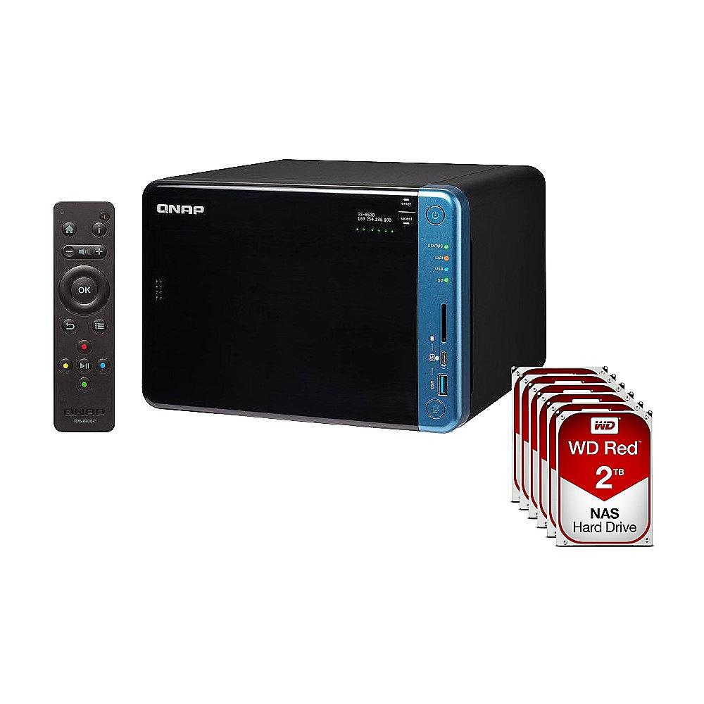 QNAP TS-653B-8G NAS System 6-Bay 12TB inkl. 6x 2TB WD RED WD20EFRX