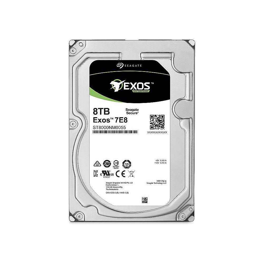 Seagate Exos 7E8 ST8000NM0055 - 8TB 7200rpm 256MB 512E 3.5zoll SATA600, Seagate, Exos, 7E8, ST8000NM0055, 8TB, 7200rpm, 256MB, 512E, 3.5zoll, SATA600