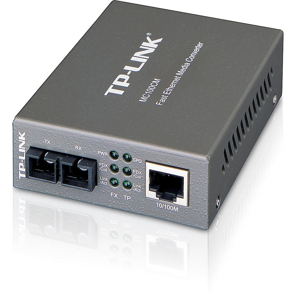 TP-LINK MC100CM 100BASE-FX auf 100Base-TX Medienkonverter, TP-LINK, MC100CM, 100BASE-FX, 100Base-TX, Medienkonverter